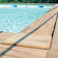 Photo de piscine bois gamme DREAM-WOOD finition luxe