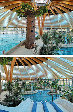 Dome / Intérieur piscine du domaine des ormes